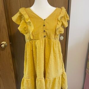 Knox Rose Yellow Women’s Dress with Ruffles